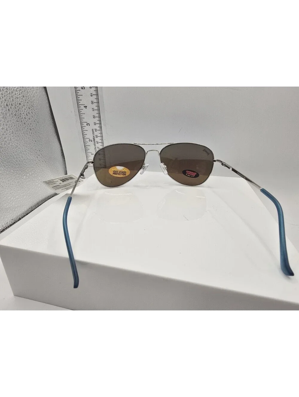 Pugs Metal M10 Sunglasses w/ Silver Frame & Purple Colored Polarized Lenses New
